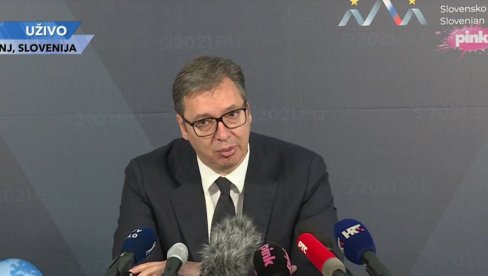 VUČIĆ SE OBRATIO IZ SLOVENIJE: Bez rešavanja problema sa Prištinom Srbija ne može da bude član EU!