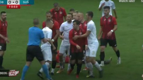 RUŽNA SLIKA SRPSKOG FUDBALA: Pomoćni trener pesnicom udario glavnog, ali to nije sve (VIDEO)