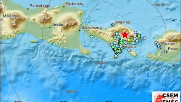 СНАЖАН ЗЕМЉОТРЕС ПОГОДИО БАЛИ: Три особе погинуле - седморо повређено