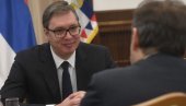 VUČIĆ SE SASTAO SA ŽOFREOM: Predsednik Srbije razgovarao sa šefom delegacije Evropske unije u Srbiji