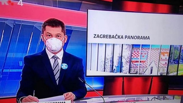 МАСКА НА ЛИЦУ ТОКОМ ПРОГРАМА: Водитељ ХРТ морао због нових правила да користи заштиту у студију