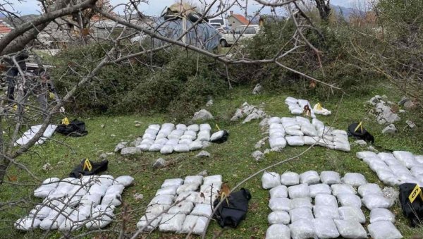 АКЦИЈА У ТРЕБИЊУ: Заплењено 200 килограма марихуане