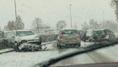 KOLAPS ZBOG SNEGA I U NOVOM SADU: Kolaps na Iriškom vencu, zaustavljen saobraćaj za teretna vozila (FOTO)