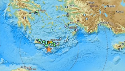 TRESAO SE KRIT: Serija zemljotresa pogodila grčko ostrvo