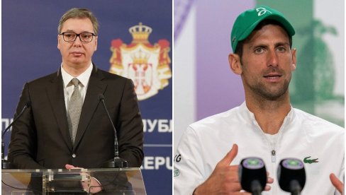 ЗА ЂОКОВИЋА НАВИЈАМ СВИМ СРЦЕМ, ТО ЈЕ ЛЕГЕНДА СРБИЈЕ Вучић: О томе шта мислим о његовом политичком ставу, то говорим цело вече