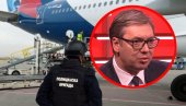 STRANE SLUŽBE STOJE IZA DOJAVA O BOMBI: Vučić o letu Beograd-Moskva - Na nos nam je izašao taj avion