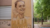 MAJI OGNJENOVIĆ MURAL U RODNOM GRADU: Poznata odbojkašica ovekovečena u Zrenjaninu (FOTO)