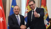 SASTALI SE VUČIĆ I ČAVUŠOGLU: Prijateljski razgovor sa ministrom spoljnih poslova Republike Turske