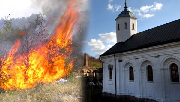 ПАЛИО КОРОВ ПА НАСТРАДАО У ВАТРЕНОЈ СТИХИЈИ: Детаљи трагедије код манастира Кувеждин, монаси га звали да се склони