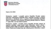 (ДОКУМЕНТ) ПОГЛЕДАЈТЕ СРАМНУ НОТУ МСП ХРВАТСКЕ: Кажу да посета Вучића Јасеновцу не може бити приватна?!