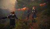 POŽARI BESNE U GRČKOJ, NAREĐENA EVAKUACIJA: Gore kuće u Lagonisiju, kritično oko Lutrakija (FOTO)