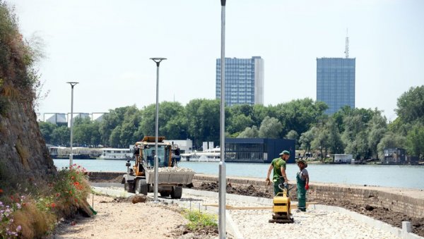 ПРВИ ДЕО  ЛИНИЈСКОГ  ПРИ КРАЈУ: За три године требало би да буде завршен јединствени парк од Бетон хале до Панчевачког моста