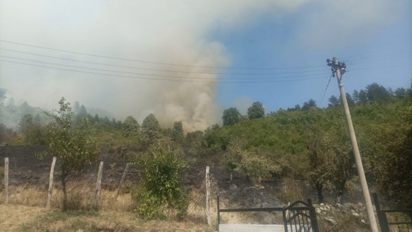 ПОЖАР У ОКОЛИНИ ПРИБОЈА: Ватра се проширила на шуму, ватрогасци и мештани се боре са пламеном (ФОТО/ВИДЕО)