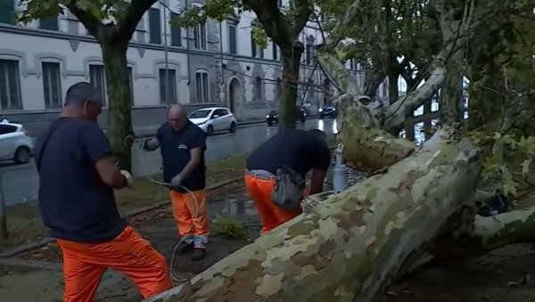 НЕВРЕМЕ ОДНЕЛО ПЕТ ЖИВОТА: Апокалиптичне сцене на Корзици, оркански ветар дувао 224 километара на сат! (ВИДЕО)