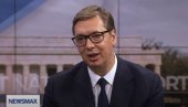 VUČIĆ NA AMERIČKOJ TELEVIZIJI NJUZMAKS: Predsednik Srbije govorio o Kosovu, ekonomiji, ratu u Ukrajini (VIDEO)