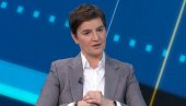 PREMIJERKA BRNABIĆ NA RTS: Nije Priština sama smislila provokacije, imaju prećutnu podršku Zapada