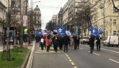 ZA DOSTOJANSTVO PROFESIJE: Protest prosvetnih radnika zbog nasilja u školama, otežan saobraćaj u Kneza Miloša (FOTO/VIDEO)