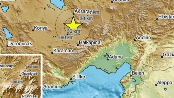 СНАЖАН ЗЕМЉОТРЕС ПОГОДИО ТУРСКУ: Не престају потреси, епицентар на дубини од седам километара
