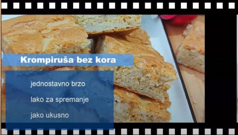 PITA KROMPIRUŠA BEZ KORA: Uživajte u tradicionalnom receptu koji se sprema u samo nekoliko koraka (VIDEO)