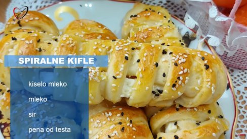 SVI VOLE DOMAĆE KIFLICE: Napravite spiralnu varijantu - sa kiselim mlekom i sirom (VIDEO) SVI VOLE DOMAĆE KIFLICE: Napravite spiralnu varijantu - sa kiselim mlekom i sirom (VIDEO)