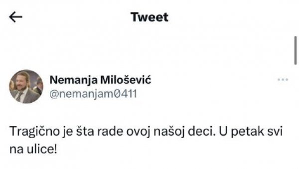 ОНИ КОЈИ БЛОКИРАЈУ ГАЗЕЛУ И СКУПШТИНУ СРБИЈЕ ПОРУЧУЈУ: Морамо блокирати целу Србију, јер се у школи разговарало о бици на Кошарама!