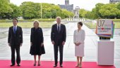 LIDERI G7 POLOŽILI CVEĆE NA SPOMENIK ŽRTVAMA ATOMSKE BOMBE U HIROŠIMI: Nakon ceremonije očekuju se razgovori o pomoći Ukrajini (VIDEO)