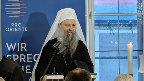 PATRIJARH PORFIRIJE U BEČU: SPC nikada nije odustala od prevazilaženja podela među crkvama PATRIJARH PORFIRIJE U BEČU: SPC nikada nije odustala od prevazilaženja podela među crkvama