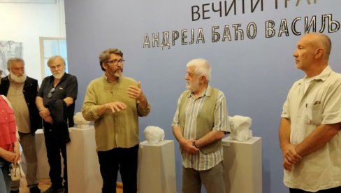 „ВЕЧИТИ ТРАГ“ БОГАТОГ ОПУСА : Изложба скулптура Андреје Баће Васиљевића у Поклон збирци Рајка Мамузића