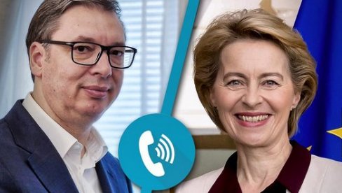 VUČIĆ RAZGOVARAO SA URSULOM FON DER LAJEN: Upoznao sam je sa stavovima Srba na KiM, tražila je da učinim sve da dođe do deeskalacije (FOTO) VUČIĆ RAZGOVARAO SA URSULOM FON DER LAJEN: Upoznao sam je sa stavovima Srba na KiM, tražila je da učinim sve da dođe do deeskalacije (FOTO)