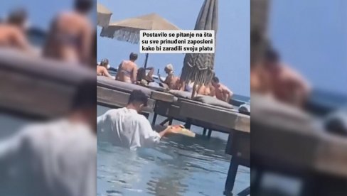 SRAMOTA I UOPŠTE NIJE SMEŠNO! Pogledajte šta mora da radi konobar na plaži u Grčkoj (VIDEO) SRAMOTA I UOPŠTE NIJE SMEŠNO! Pogledajte šta mora da radi konobar na plaži u Grčkoj (VIDEO)