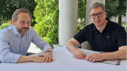 ВУЧИЋ СЕ САСТАО СА ЖИОФРЕОМ: Разговор о путу Србије ка ЕУ и почетку изградње брзе пруге Београд-Ниш ВУЧИЋ СЕ САСТАО СА ЖИОФРЕОМ: Разговор о путу Србије ка ЕУ и почетку изградње брзе пруге Београд-Ниш