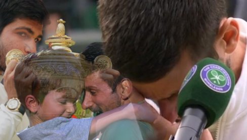 VOLIM TE SINE Nole se obratio Stefanu, a onda se rasplakao usred govora: Hvala ti, i dalje se smeješ (FOTO) VOLIM TE SINE Nole se obratio Stefanu, a onda se rasplakao usred govora: Hvala ti, i dalje se smeješ (FOTO)
