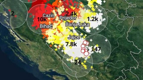 OLUJNA NOĆ U BiH SRUŠILA REKORDE: Registrovano čak 21.500 gromova i munja OLUJNA NOĆ U BiH SRUŠILA REKORDE: Registrovano čak 21.500 gromova i munja