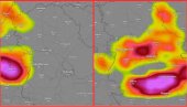 NOVO UPOZORENJE RHMZ: Duvaće vetar brzine do 100 kilometara na čas, pogledajte kako se oluja kreće ka Beogradu (FOTO)