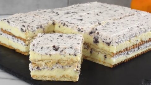 KREMAST KOLAČ SA GRIZOM: Bez pečenja - bez jaja KREMAST KOLAČ SA GRIZOM: Bez pečenja - bez jaja