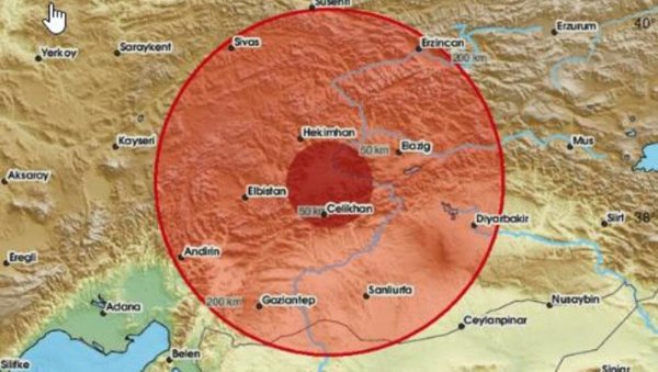 СНАЖАН ЗЕМЉОТРЕС ПОГОДИО ТУРСКУ: Епицентар код Малатије, чекају се информације о жртвама