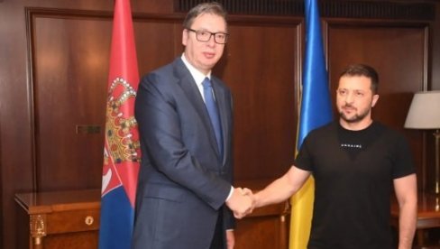 ВУЧИЋ СЕ ОГЛАСИО НАКОН САСТАНКА СА ЗЕЛЕНСКИМ: Добар и отворен разговор о свим важним питањима ВУЧИЋ СЕ ОГЛАСИО НАКОН САСТАНКА СА ЗЕЛЕНСКИМ: Добар и отворен разговор о свим важним питањима