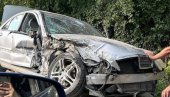 LANČANI SUDAR NA PUTU NOVI PAZAR-TUTIN: Učestvovala tri automobila (FOTO)