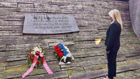 DA OPROSTIMO MORAMO, ALI DA ZABORAVIMO NE SMEMO Ministarka pravde Maja Popović posetila Jasenovac (FOTO) DA OPROSTIMO MORAMO, ALI DA ZABORAVIMO NE SMEMO Ministarka pravde Maja Popović posetila Jasenovac (FOTO)