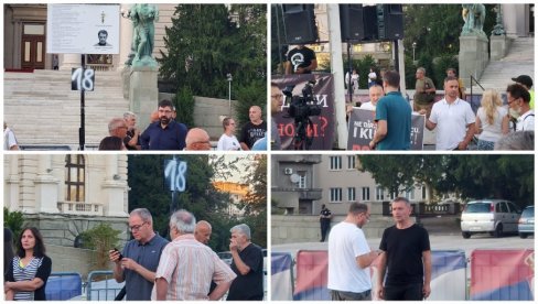 ПОЛИТИЧКИ ПРОТЕСТ: Демонстранти на челу са политичарима прошетали до Министарства просвете ПОЛИТИЧКИ ПРОТЕСТ: Демонстранти на челу са политичарима прошетали до Министарства просвете