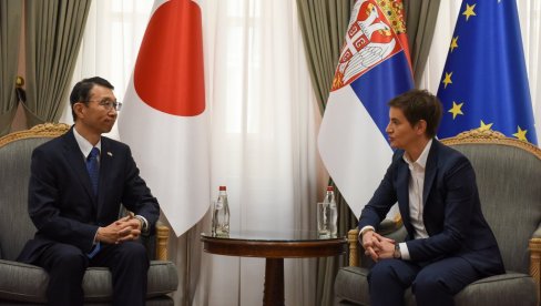ПРЕМИЈЕРКА СА НОВИМ АМБАСАДОРОМ ЈАПАНА: Односи на узлазној путањи ПРЕМИЈЕРКА СА НОВИМ АМБАСАДОРОМ ЈАПАНА: Односи на узлазној путањи