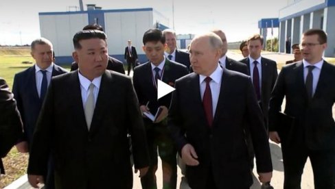 SUSRET O KOME SE PRIČA: Putin pokazuje Kim DŽong Unu nove objekte na kosmodromu Vostočni (VIDEO) SUSRET O KOME SE PRIČA: Putin pokazuje Kim DŽong Unu nove objekte na kosmodromu Vostočni (VIDEO)