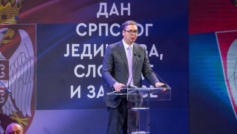 ВУЧИЋ О ОБЕЛЕЖАВАЊУ ДАНА СРПСКОГ ЈЕДИНСТВА: Поносан сам на поруку коју је Србија послала ВУЧИЋ О ОБЕЛЕЖАВАЊУ ДАНА СРПСКОГ ЈЕДИНСТВА: Поносан сам на поруку коју је Србија послала