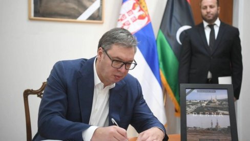СРБИЈА САОСЕЋА СА БОЛОМ ПРИЈАТЕЉСКОГ НАРОДА, СПРЕМНА ЈЕ ДА ПОМОГНЕ: Вучићева порука народу Либије (ФОТО) СРБИЈА САОСЕЋА СА БОЛОМ ПРИЈАТЕЉСКОГ НАРОДА, СПРЕМНА ЈЕ ДА ПОМОГНЕ: Вучићева порука народу Либије (ФОТО)