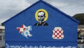 USTAŠKA DRŽAVA I STEPINAC DOBILI MURAL: Karta zamišljene NDH osvanula na zidu u BiH