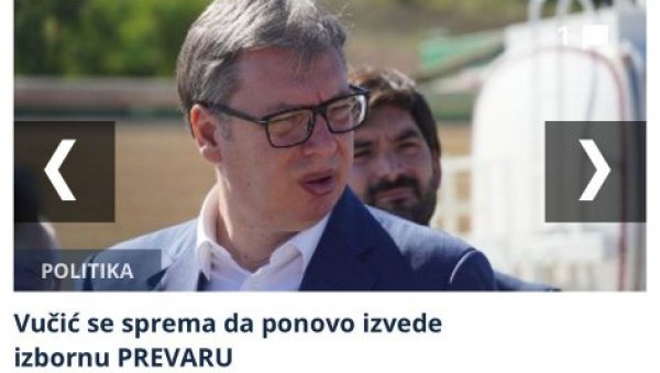 ЗАБРАНИТИ ДА СЕ СПОМИЊЕ ВУЧИЋ Ново лудило опозиционих медија: Шта се крије иза текста Вучић се спрема да поново изведе изборну превару