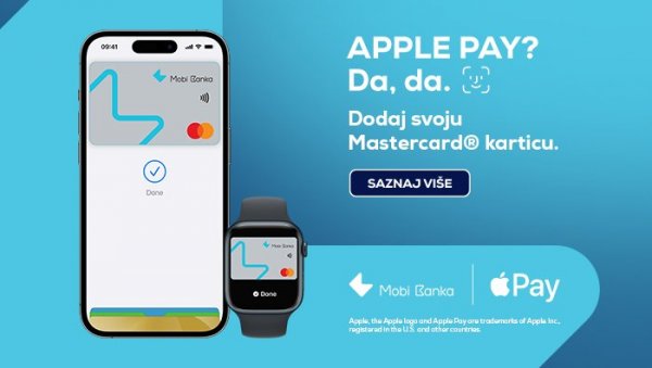 ЈОШ ЈЕДНА У НИЗУ ПРОМЕНА: МОБИ банка увела APPLE PAY