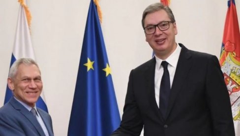 VUČIĆ SE SASTAO SA HARČENKOM: Upoznao sam ambasadora Ruske Federacije sa teškom situacijom na KiM