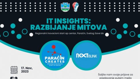 IT INSIGHTS – RAZBIJANJE MITOVA“: Atraktivni događaj u paraćinskom RISC-u IT INSIGHTS – RAZBIJANJE MITOVA“: Atraktivni događaj u paraćinskom RISC-u