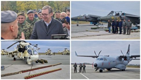 PREDSEDNIK OBIŠAO NOVA NAORUŽANJA I VOJNU OPREMU U BATAJNICI: Vučić ponosan - Ovo decenijama Srbija i Jugoslavija nisu kupile (FOTO/VIDEO) PREDSEDNIK OBIŠAO NOVA NAORUŽANJA I VOJNU OPREMU U BATAJNICI: Vučić ponosan - Ovo decenijama Srbija i Jugoslavija nisu kupile (FOTO/VIDEO)